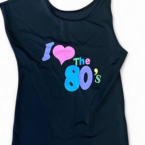 "I Love the 80's" shirt-girl's size 14/16 -halloween-costume